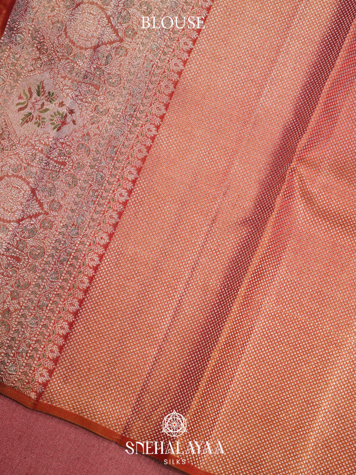Olive Green Kanjivaram Silk Saree with Floral & Bird Woven Design