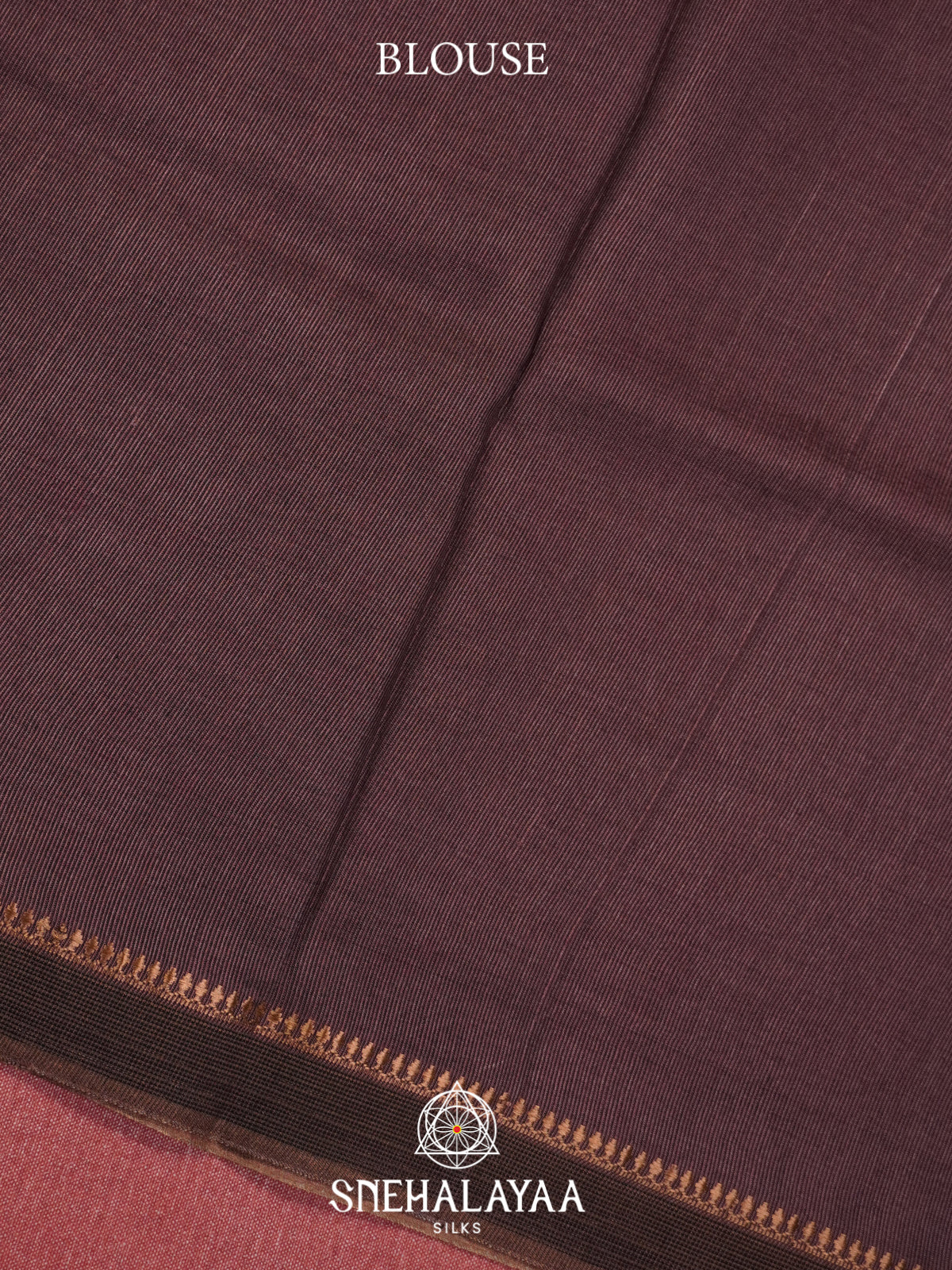 Maroon Tussar Silk Saree