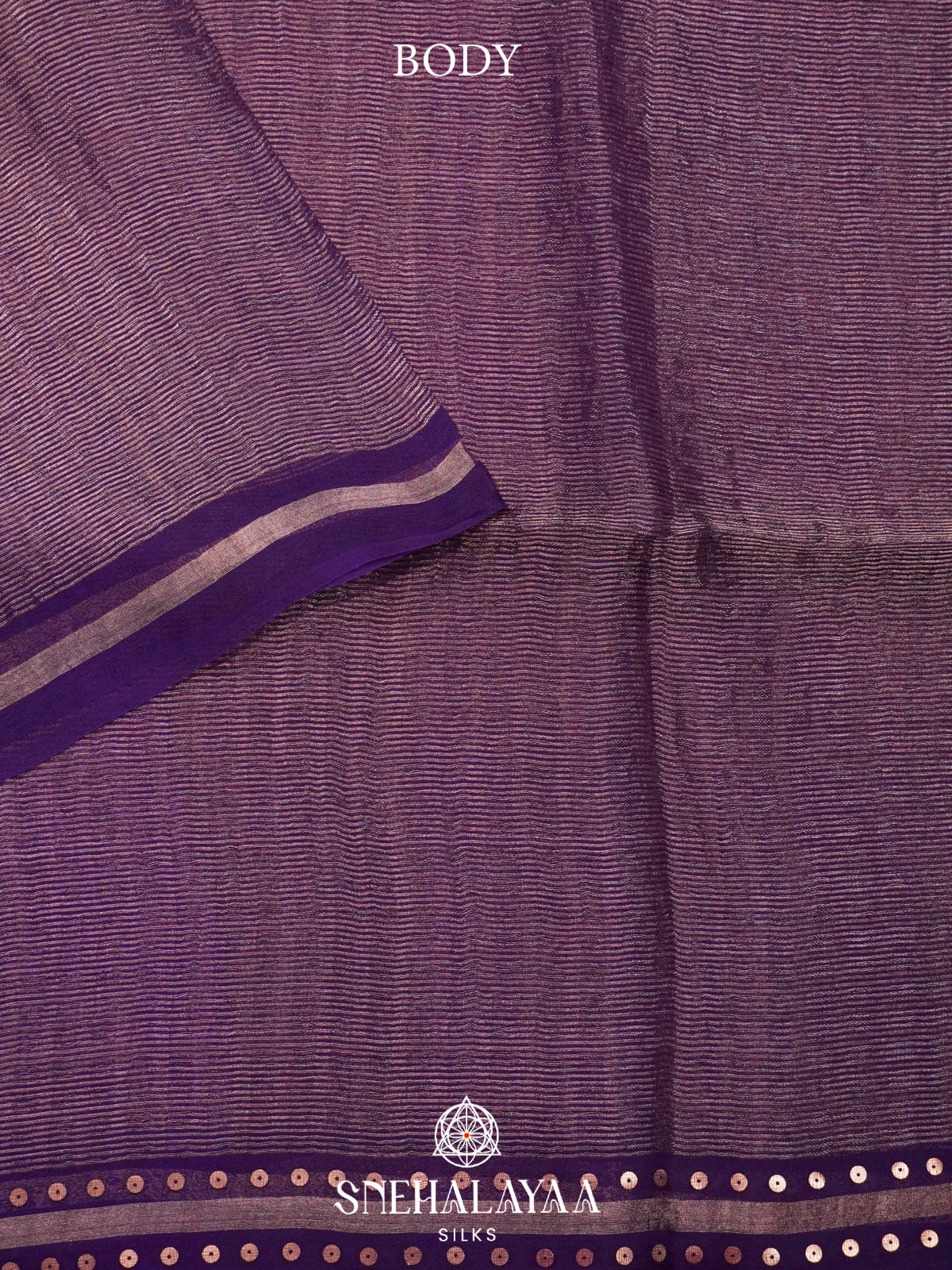 Purple Kora Silk Saree