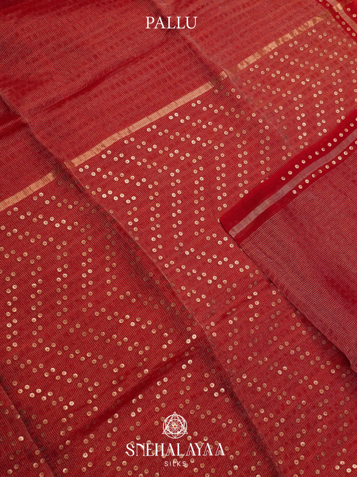 Red Kora Silk Saree