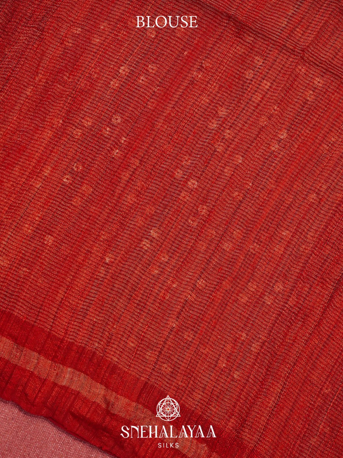 Red Kora Silk Saree