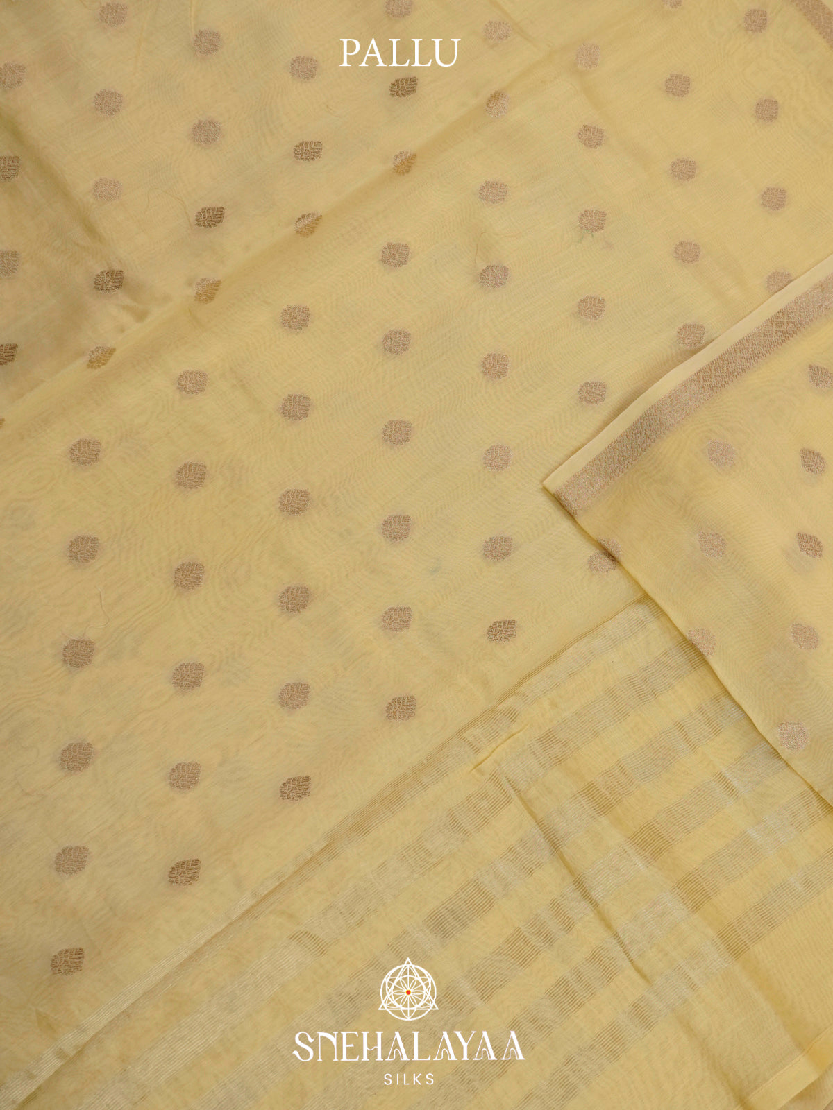 Pale Yellow Chanderi Saree