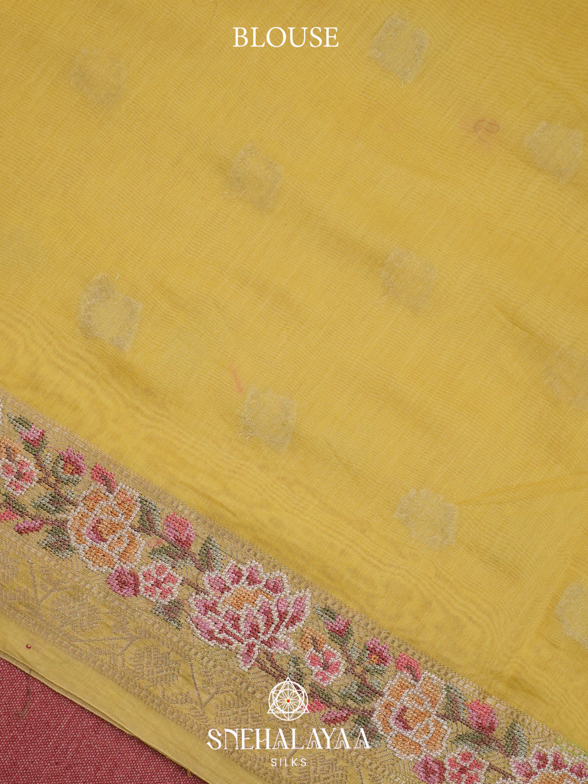 Yellow Chanderi Saree