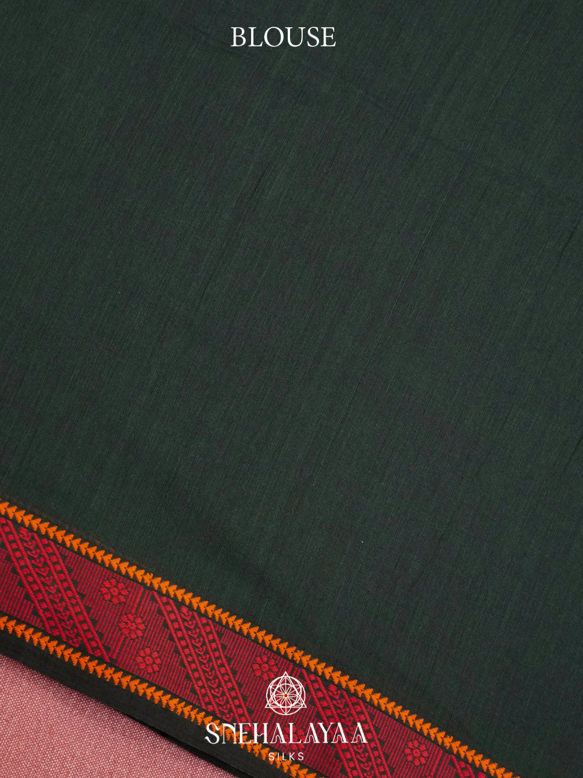Bottle Green Chanderi Saree