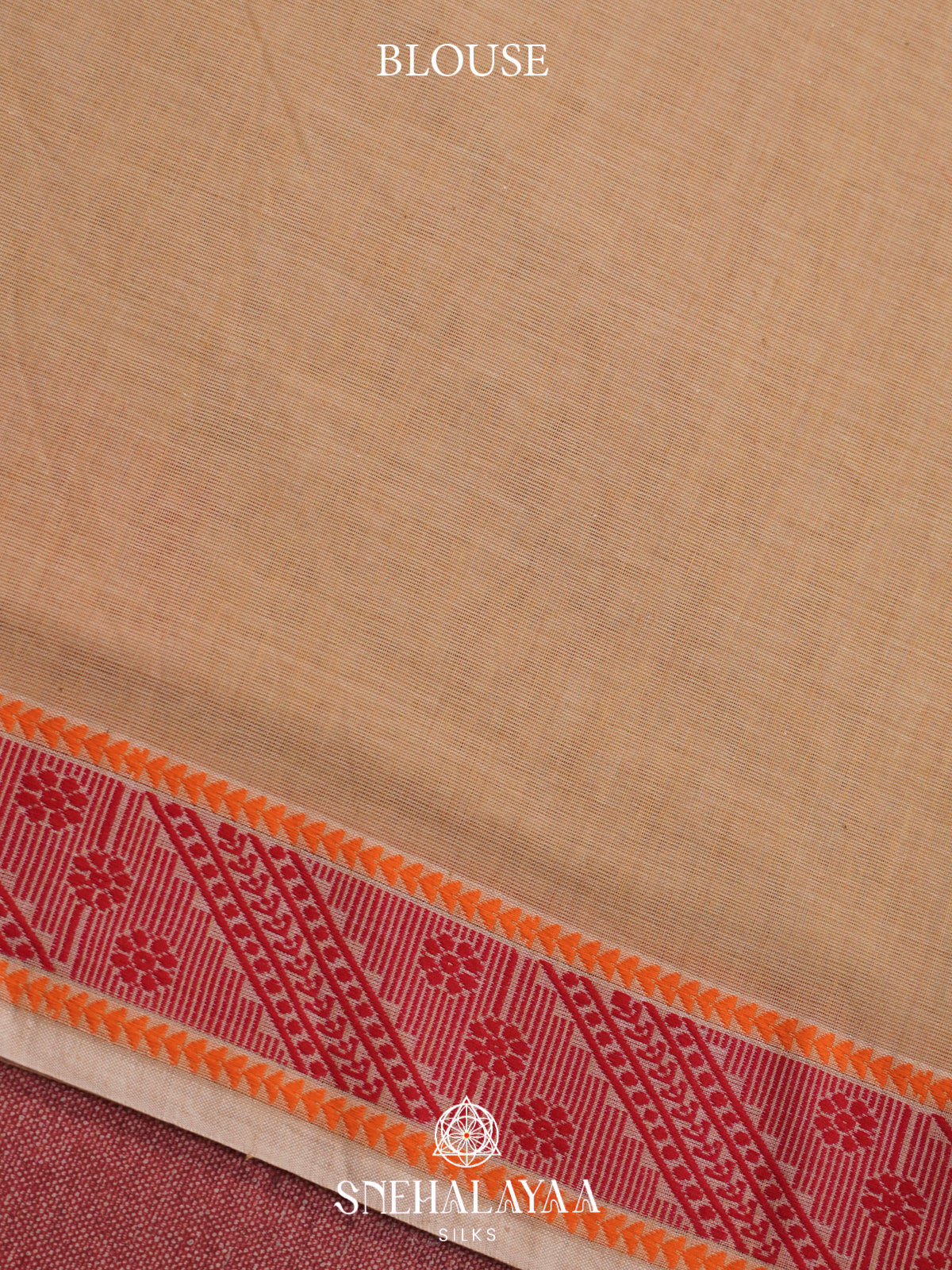 Beige Chanderi Saree