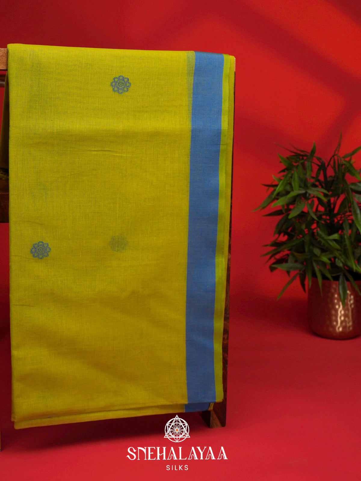 Olive Green Bengal Cotton Saree