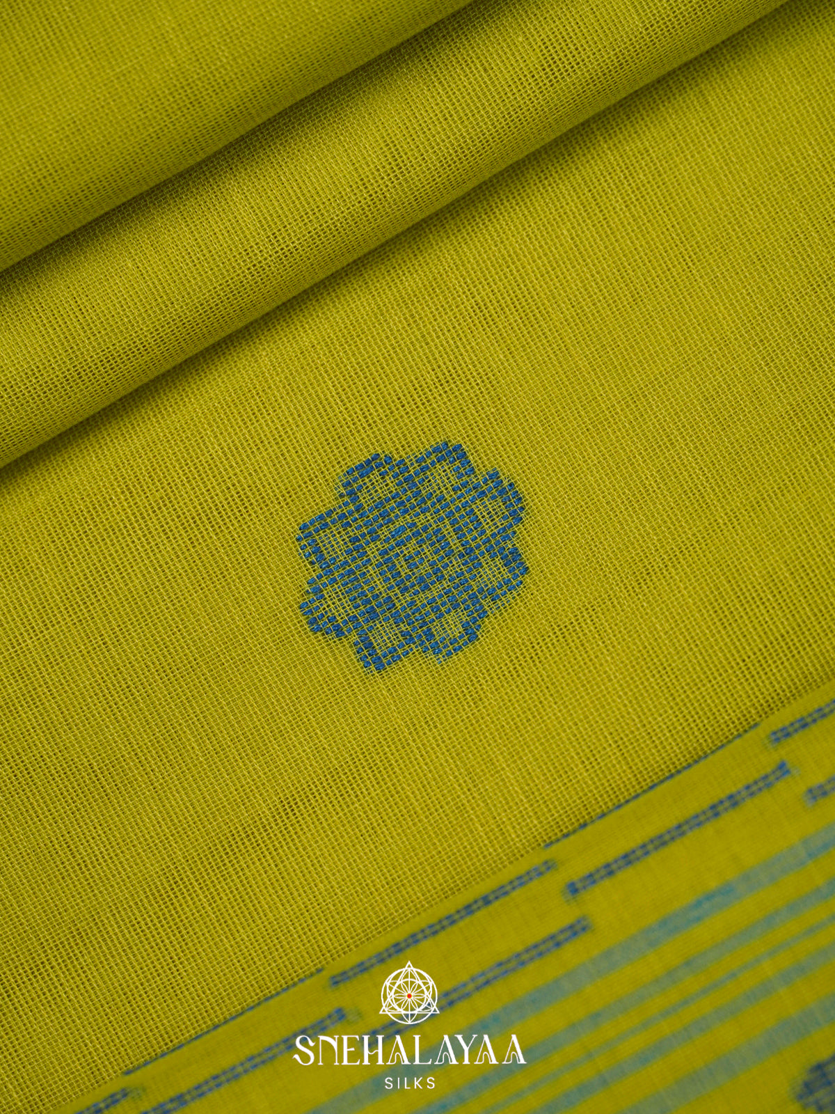 Olive Green Bengal Cotton Saree