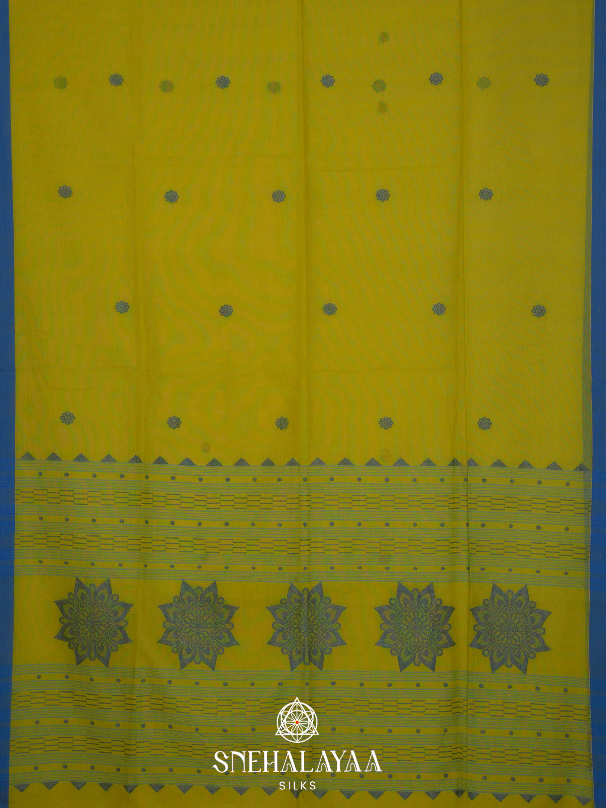 Olive Green Bengal Cotton Saree