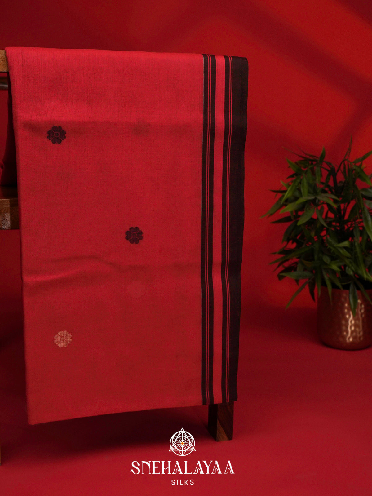 Red Bengal Cotton Saree