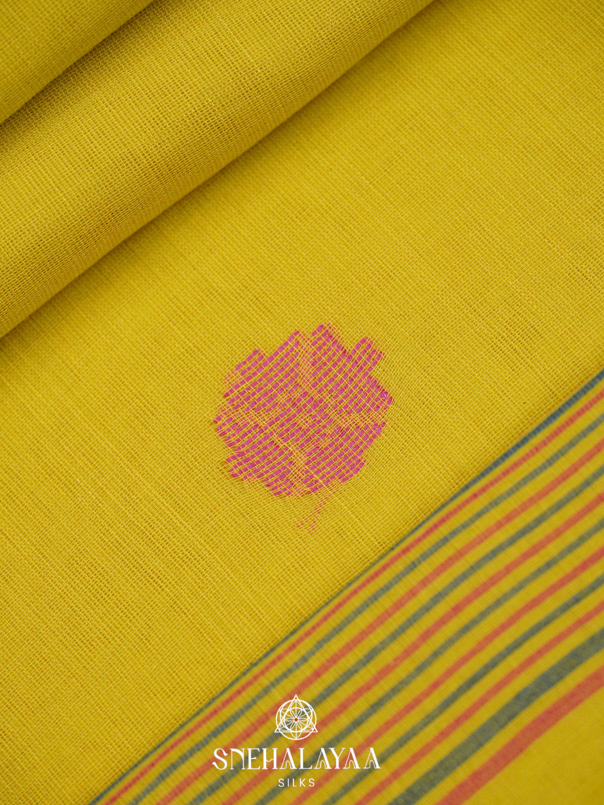 Yellow Bengal Cotton Saree