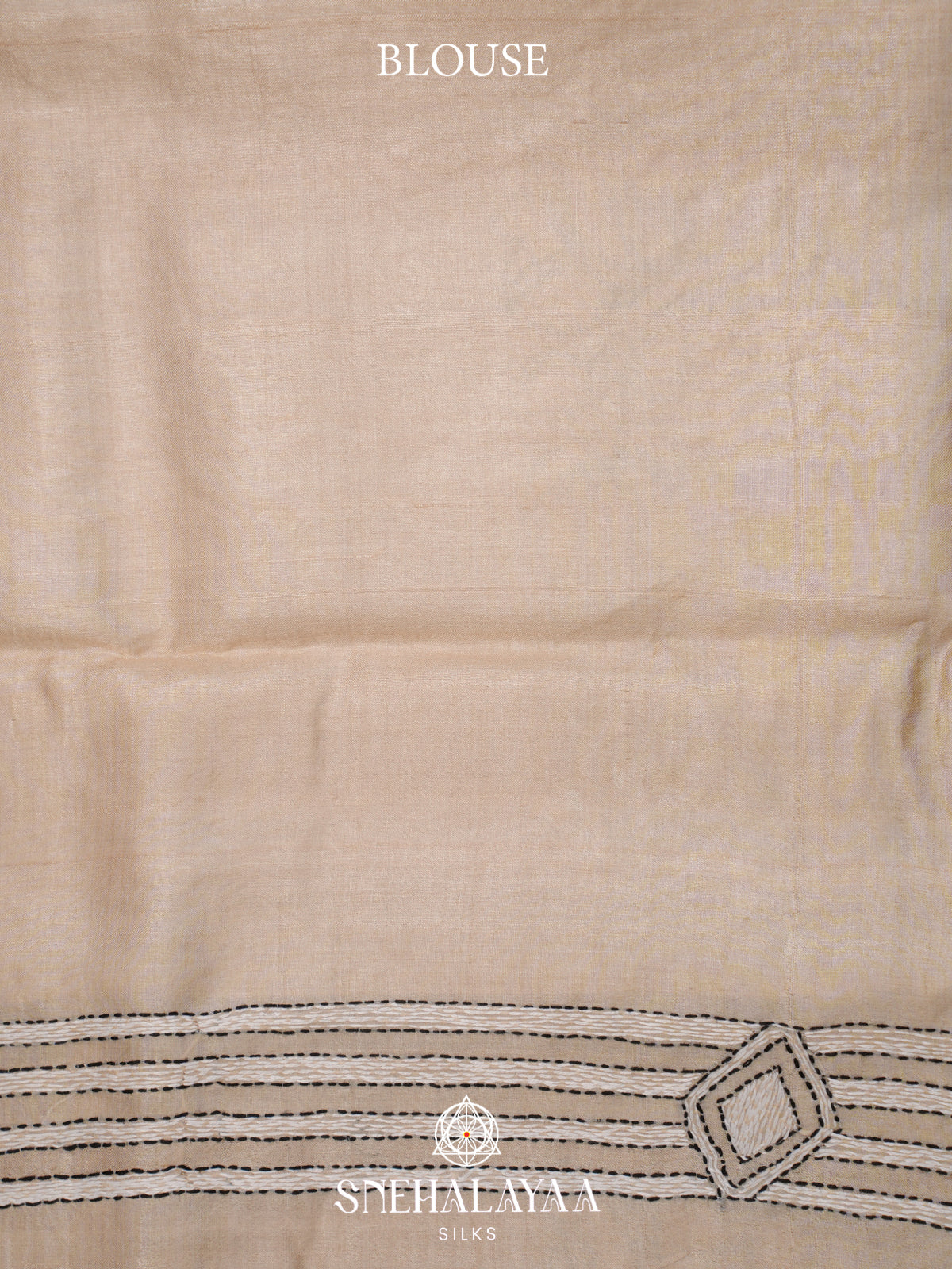 Cream Tussar Saree