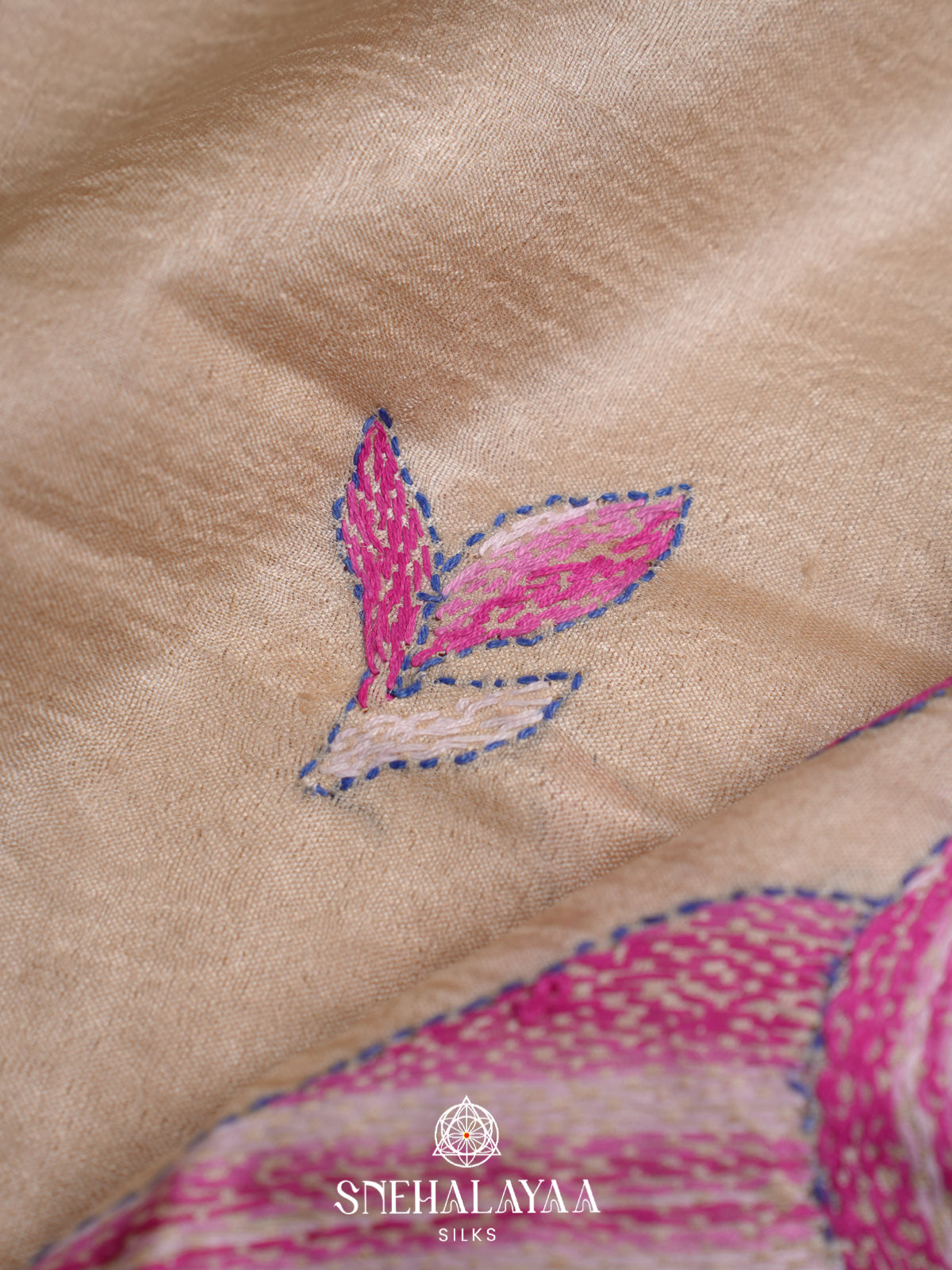 Cream Tussar Saree