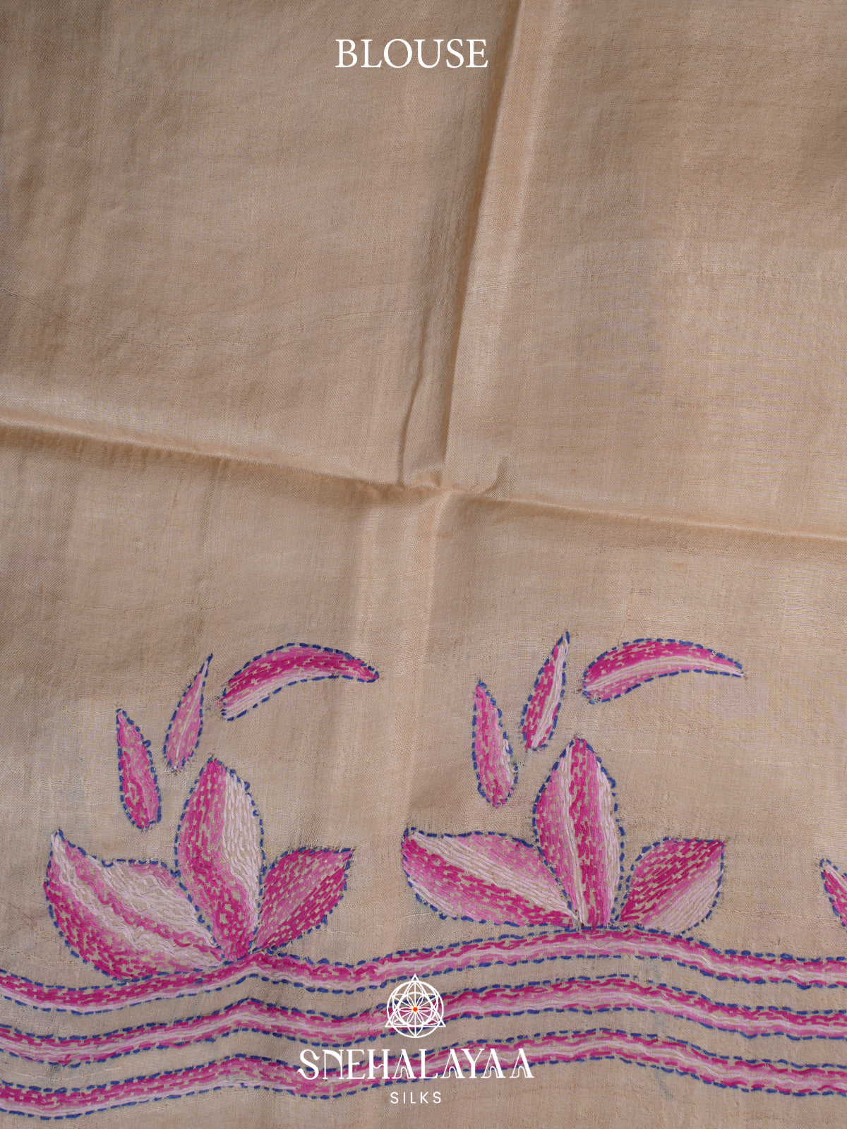 Cream Tussar Saree