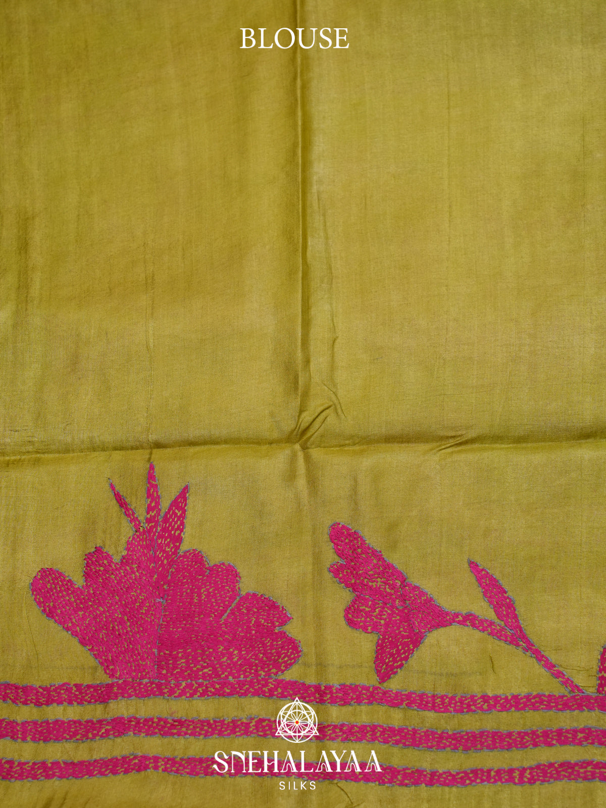 Mehandi Green Tussar Saree