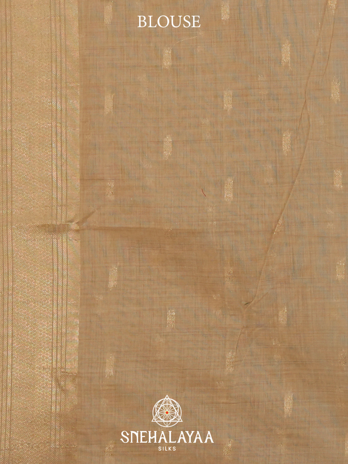 Beige Munga Cotton Saree