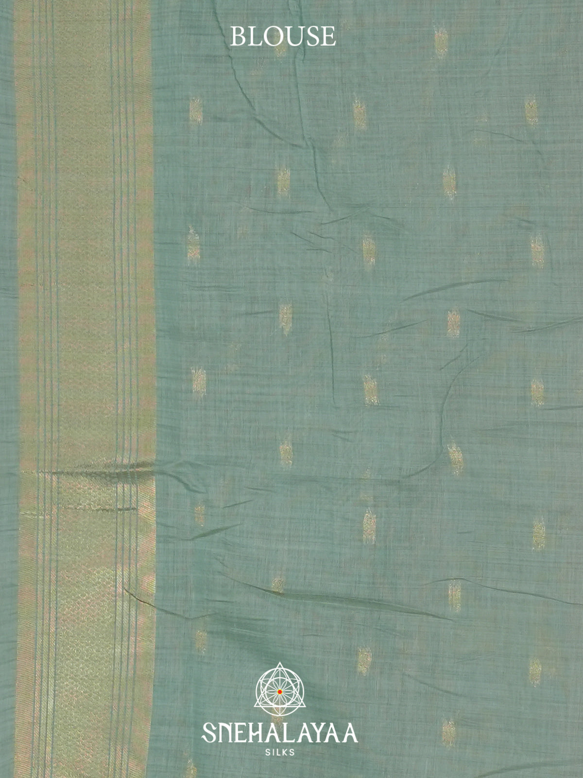 Pale Blue Munga Cotton Saree