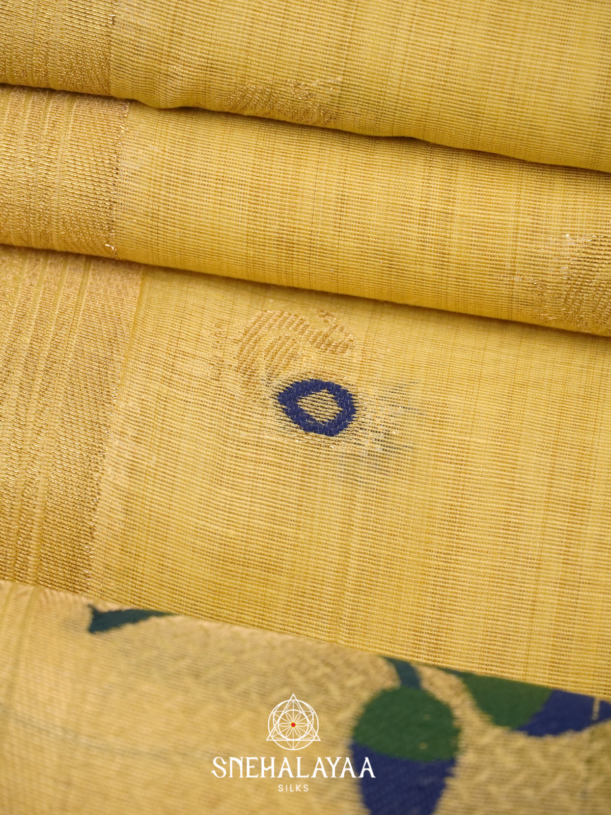 Yellow Munga Cotton Saree