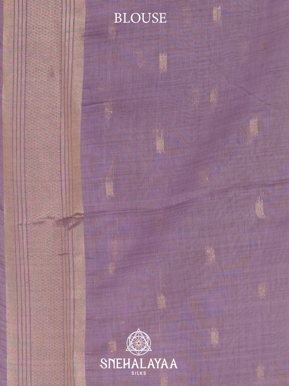 Lavender Munga Cotton Saree