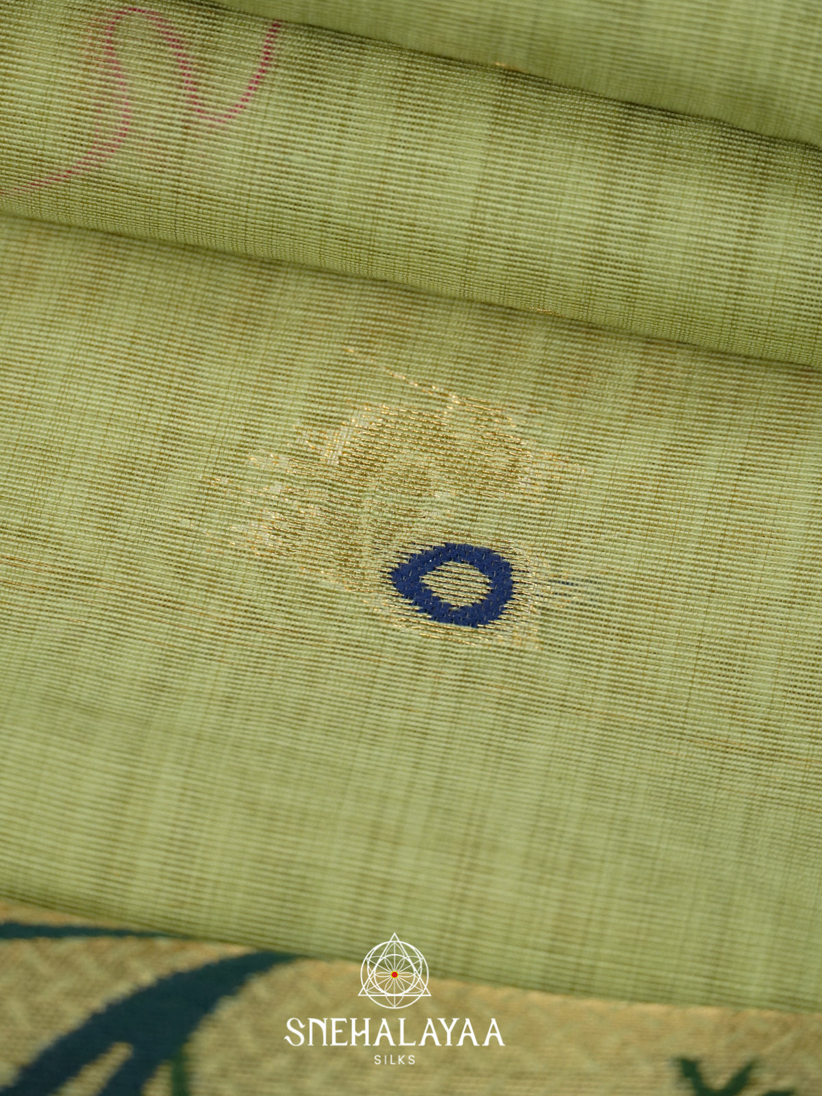 Sage Green Munga Cotton Saree