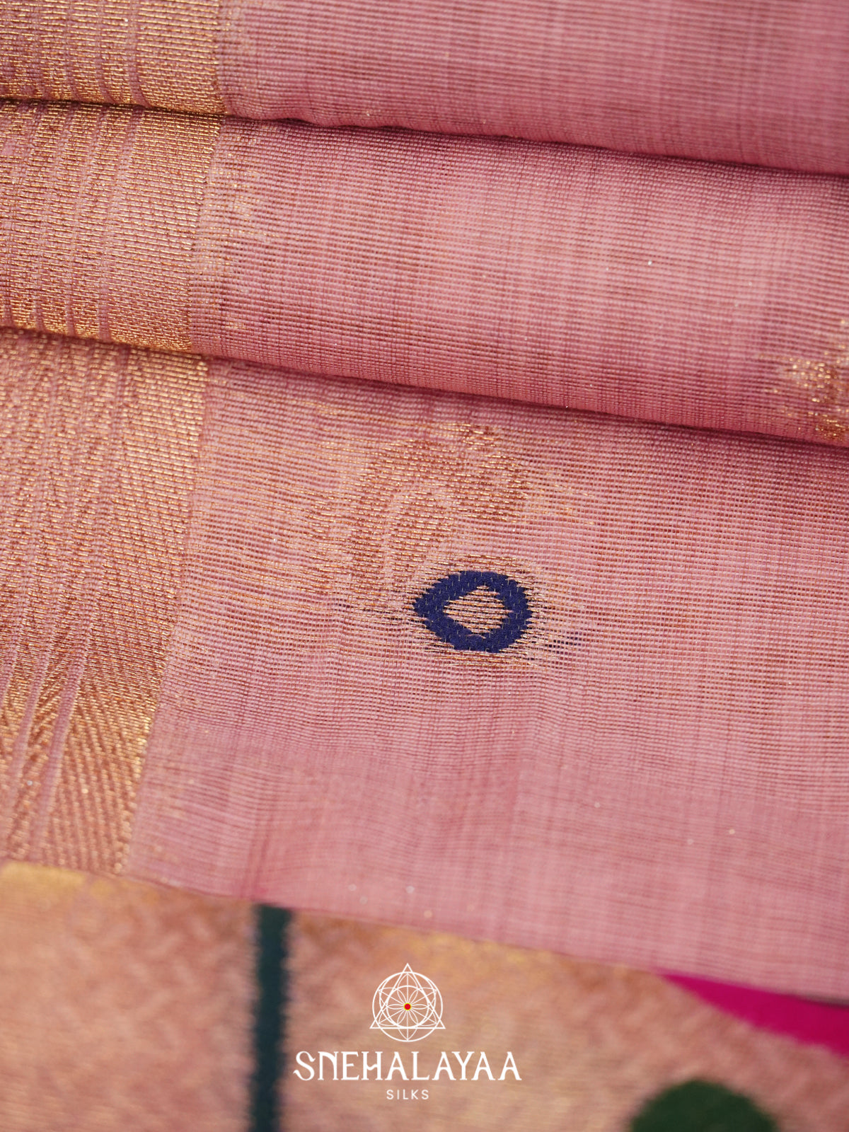 Pink Munga Cotton Saree