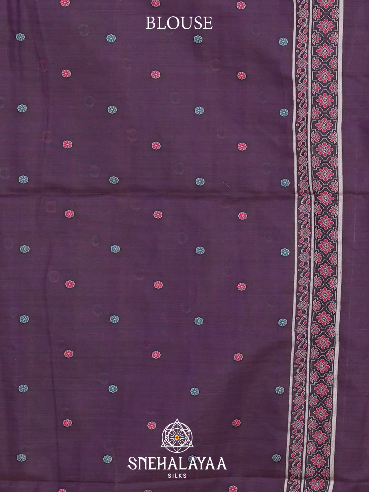 Purple Munga Cotton Saree