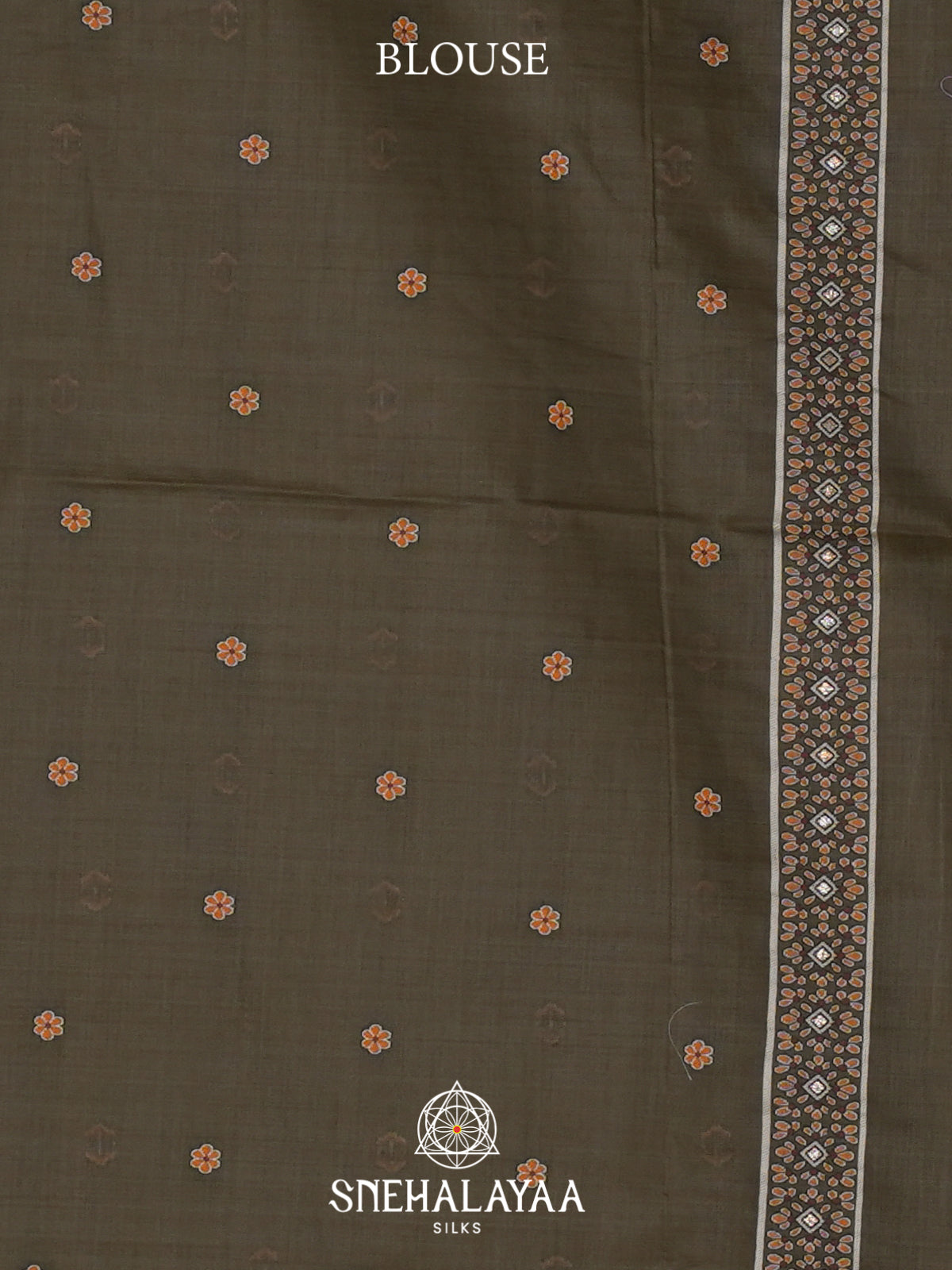 Taupe Munga Cotton Saree