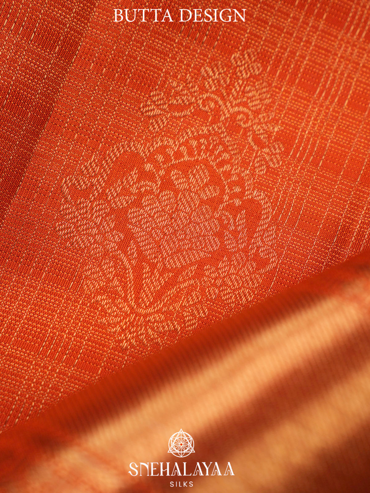 Orange Vairavoosi Kanjivaram Silk Saree