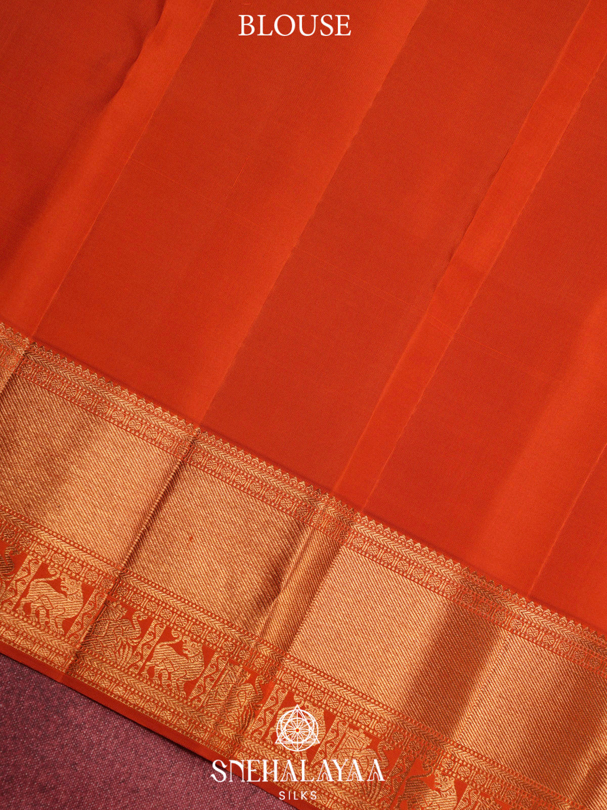 Orange Vairavoosi Kanjivaram Silk Saree