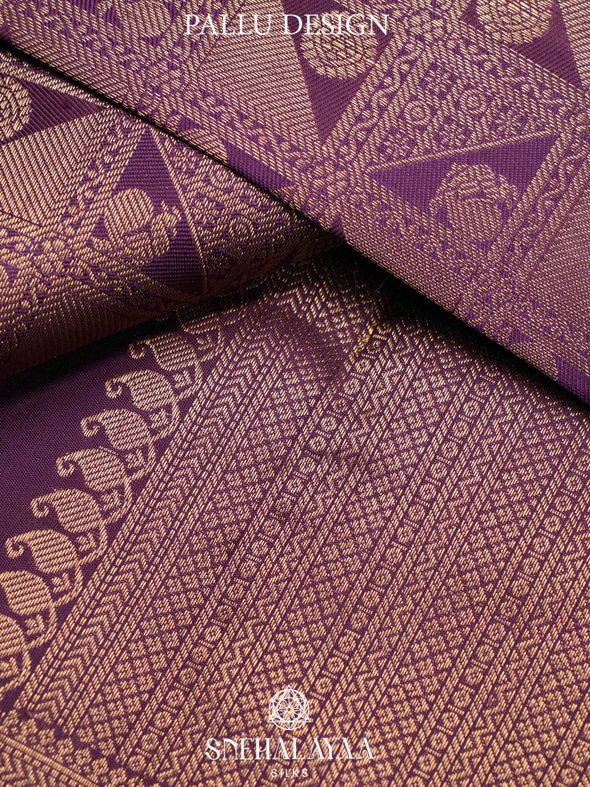 Purple Kanjivaram Silk Saree