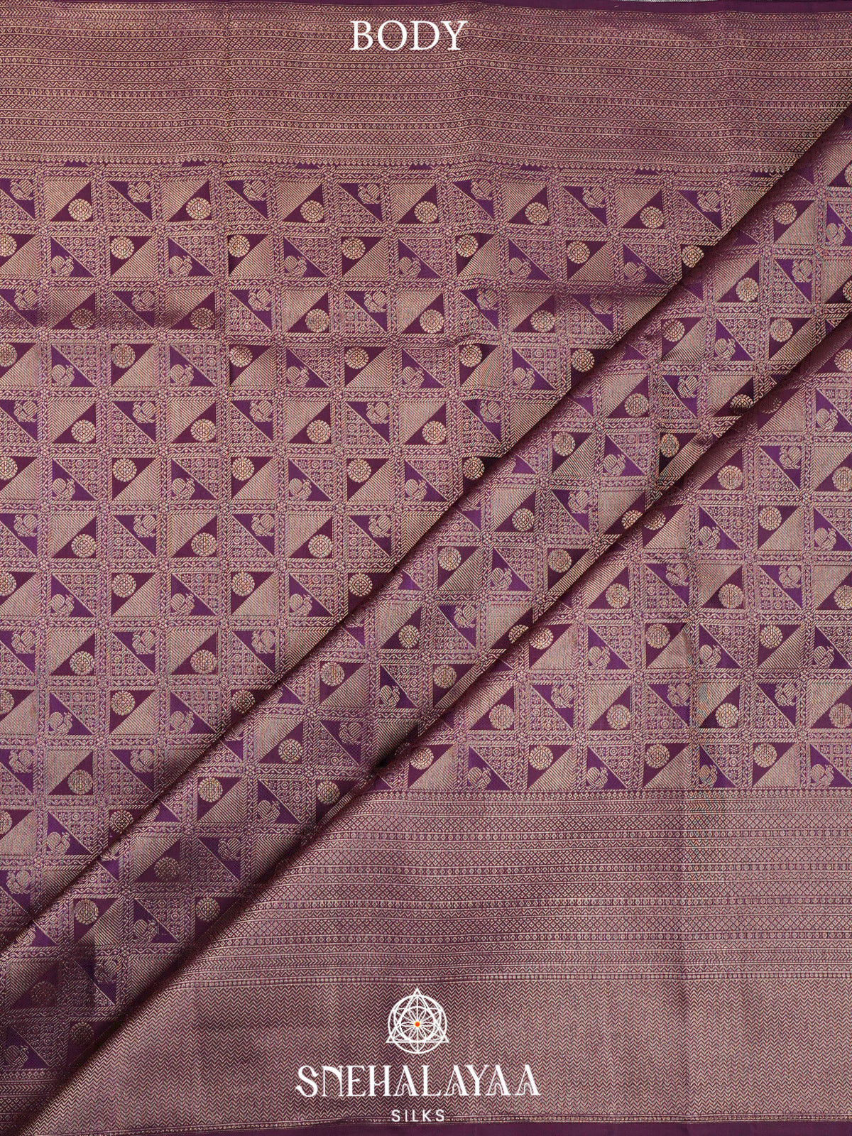 Purple Kanjivaram Silk Saree