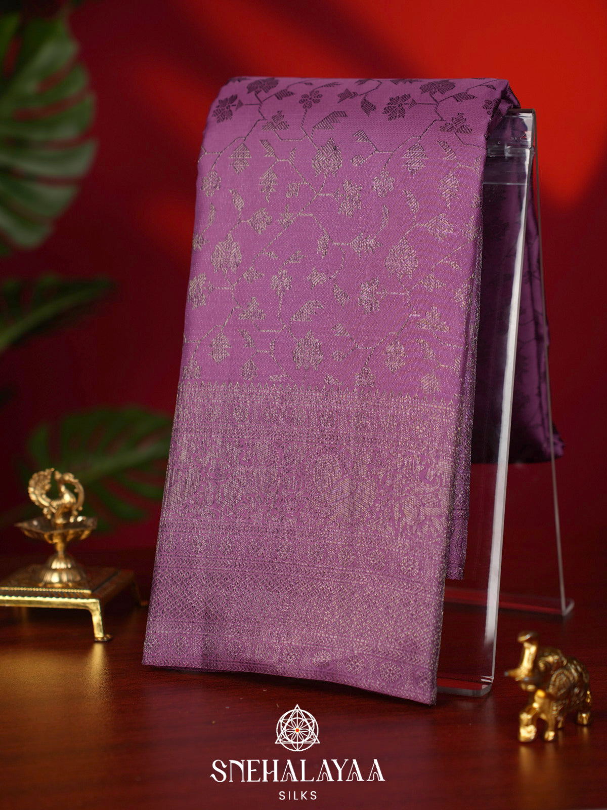 Pink Kanjivaram Silk Saree