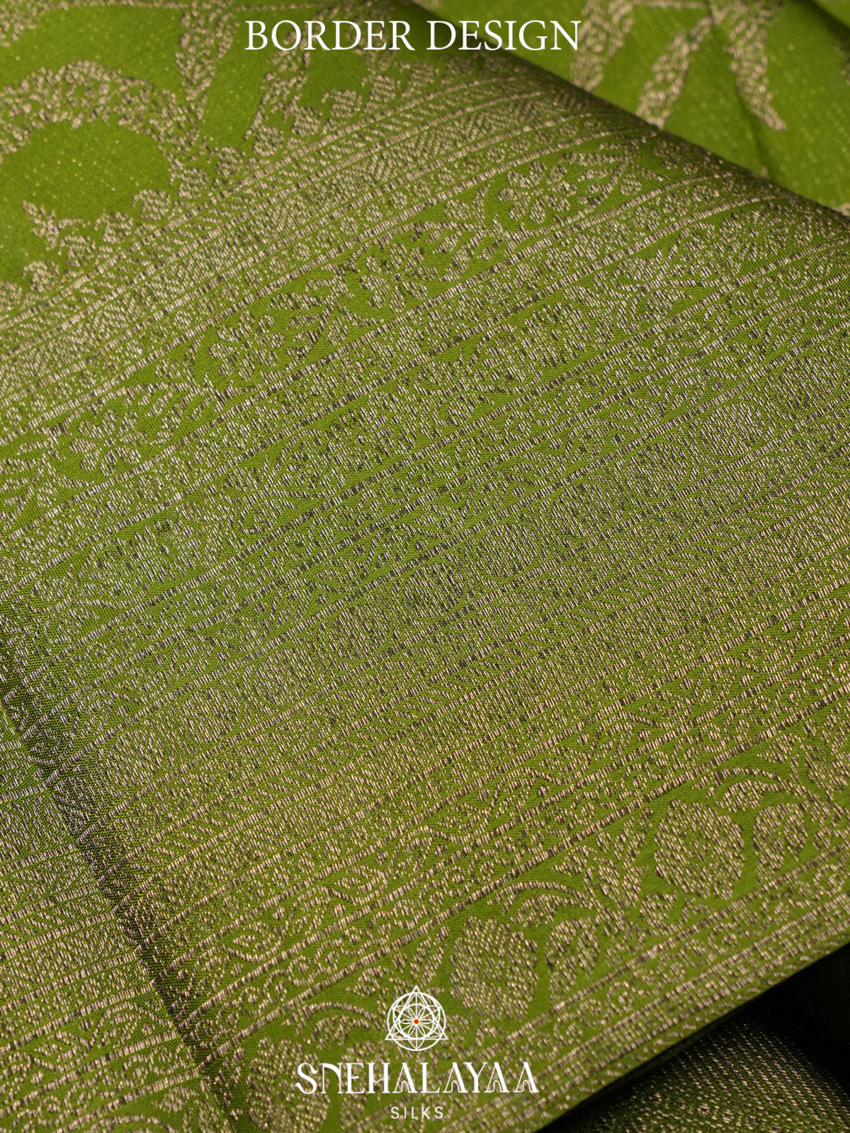 Lime Green Kanjivaram Silk Saree