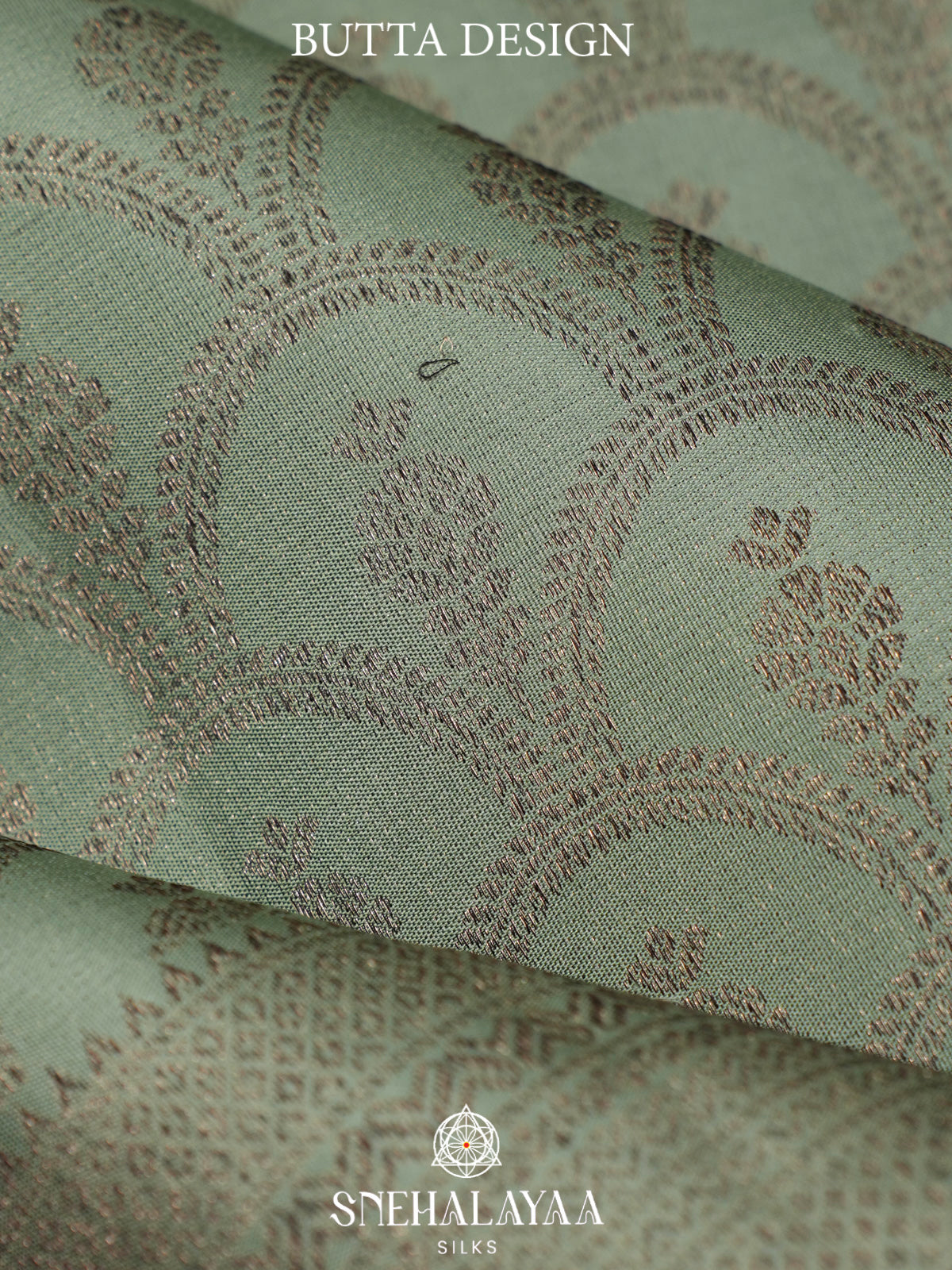 Mint Green Kanjivaram Silk Saree