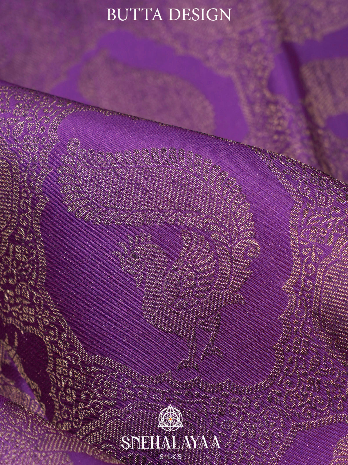 Violet Kanjivaram Silk Saree