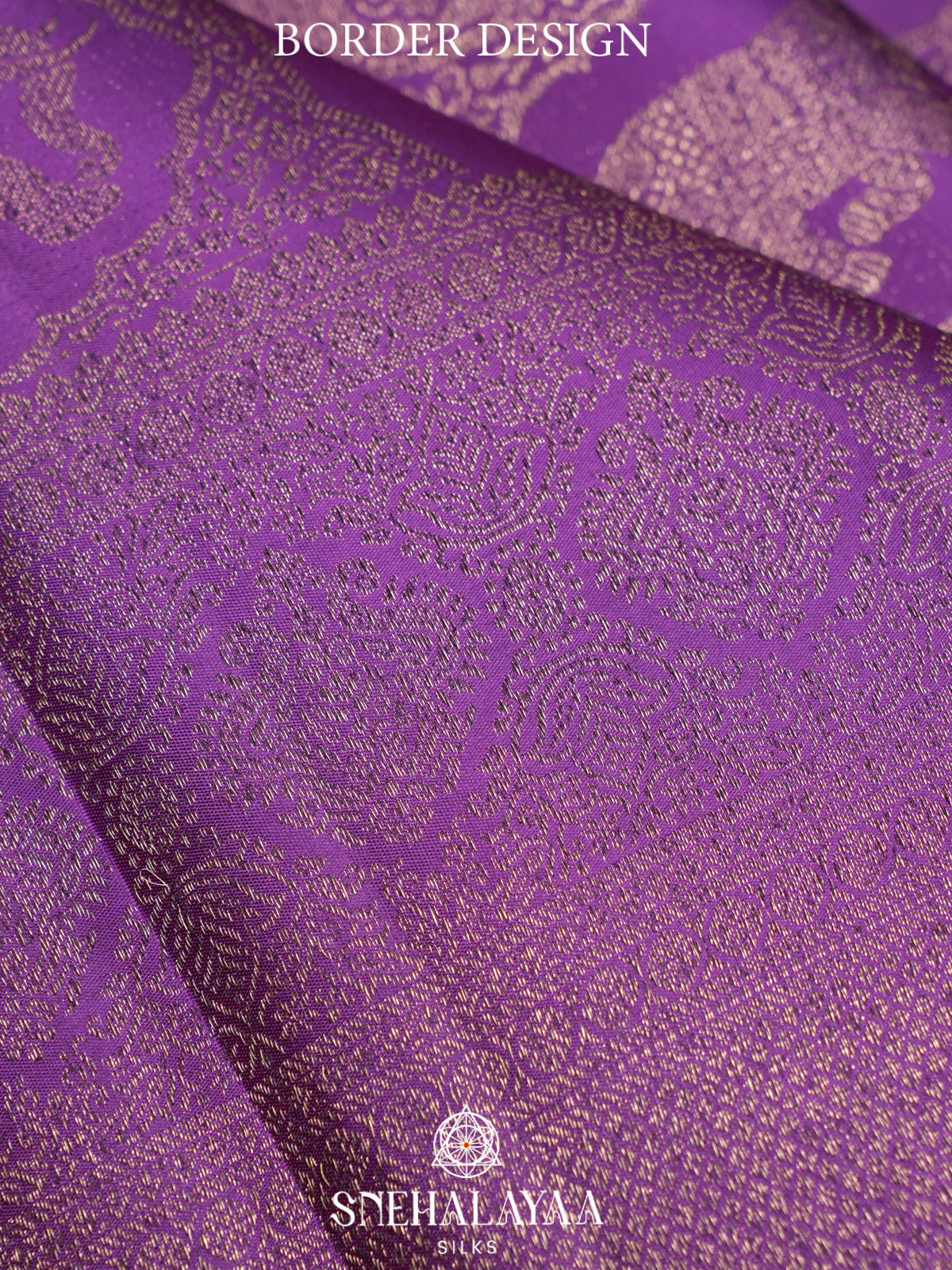 Violet Kanjivaram Silk Saree