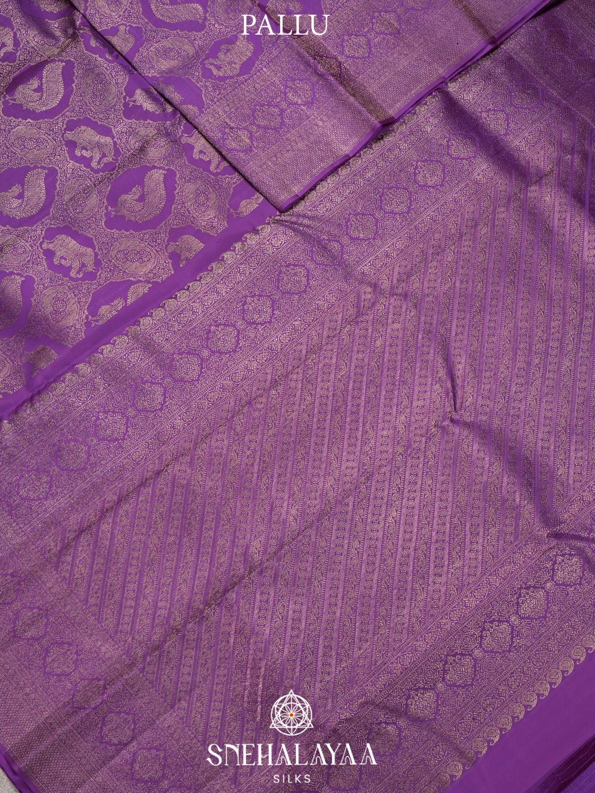Violet Kanjivaram Silk Saree