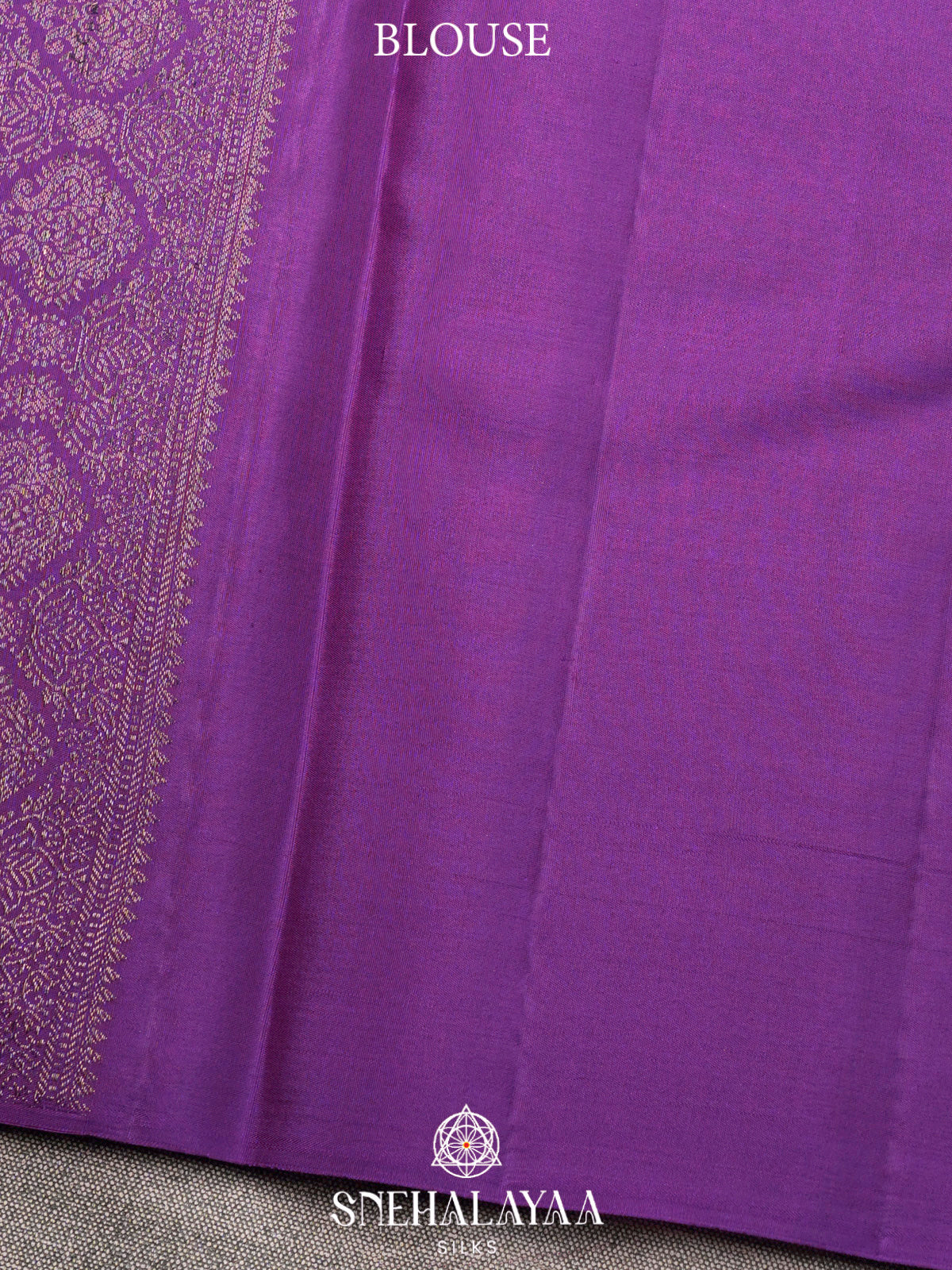 Violet Kanjivaram Silk Saree