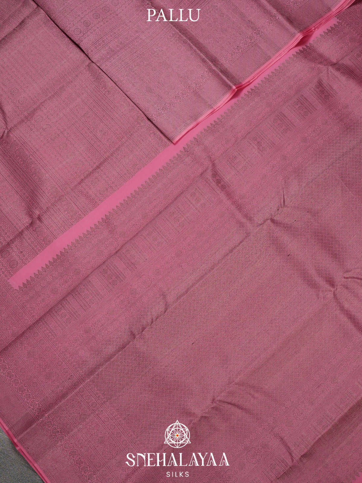 Pink Kanjivaram Silk Saree