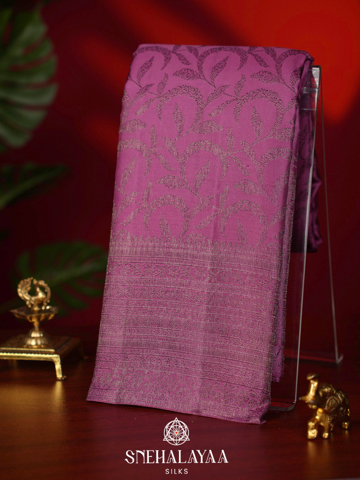 Pink Kanjivaram Silk Saree