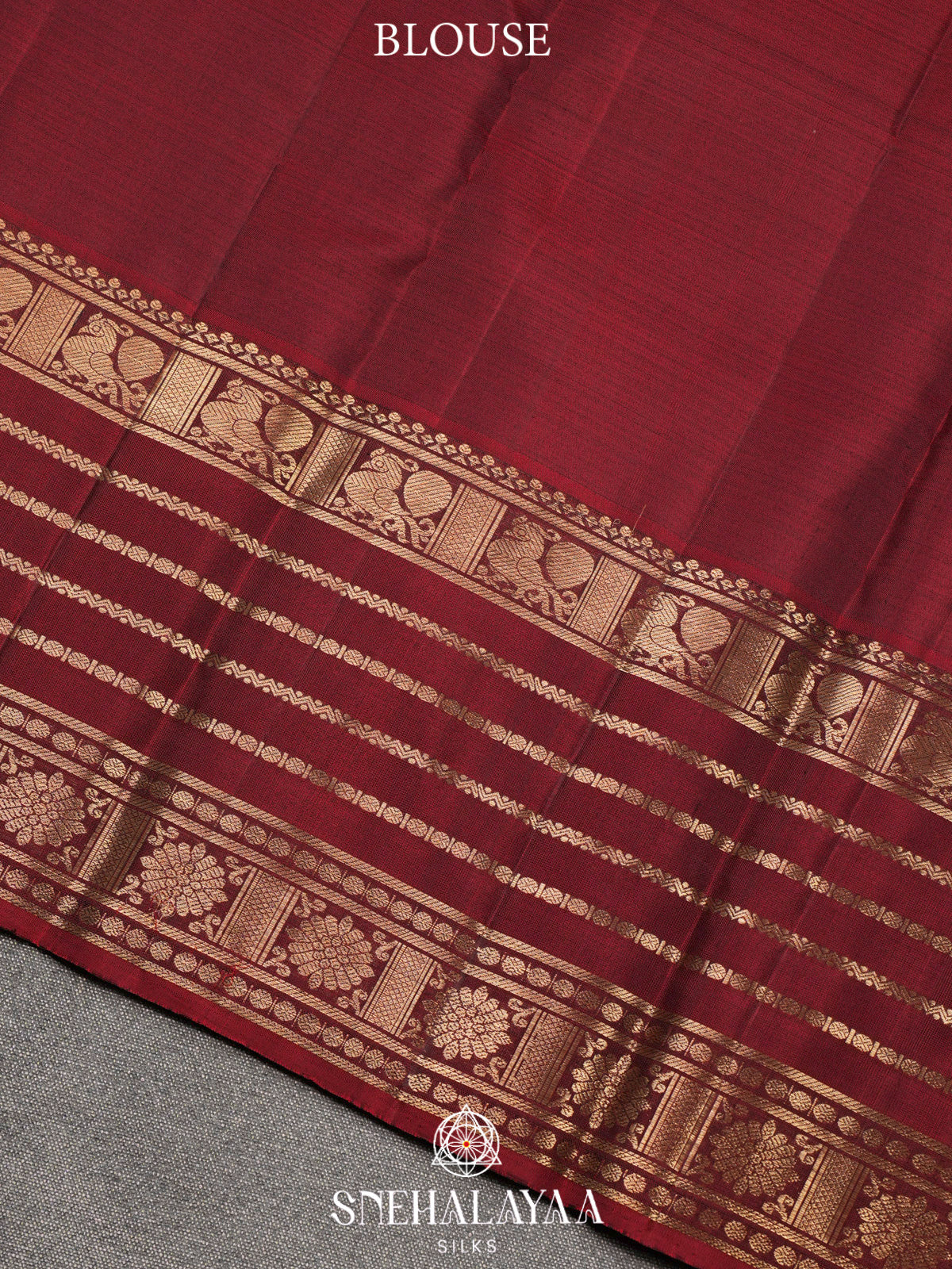 Olive Green Kanjivaram Silk Saree