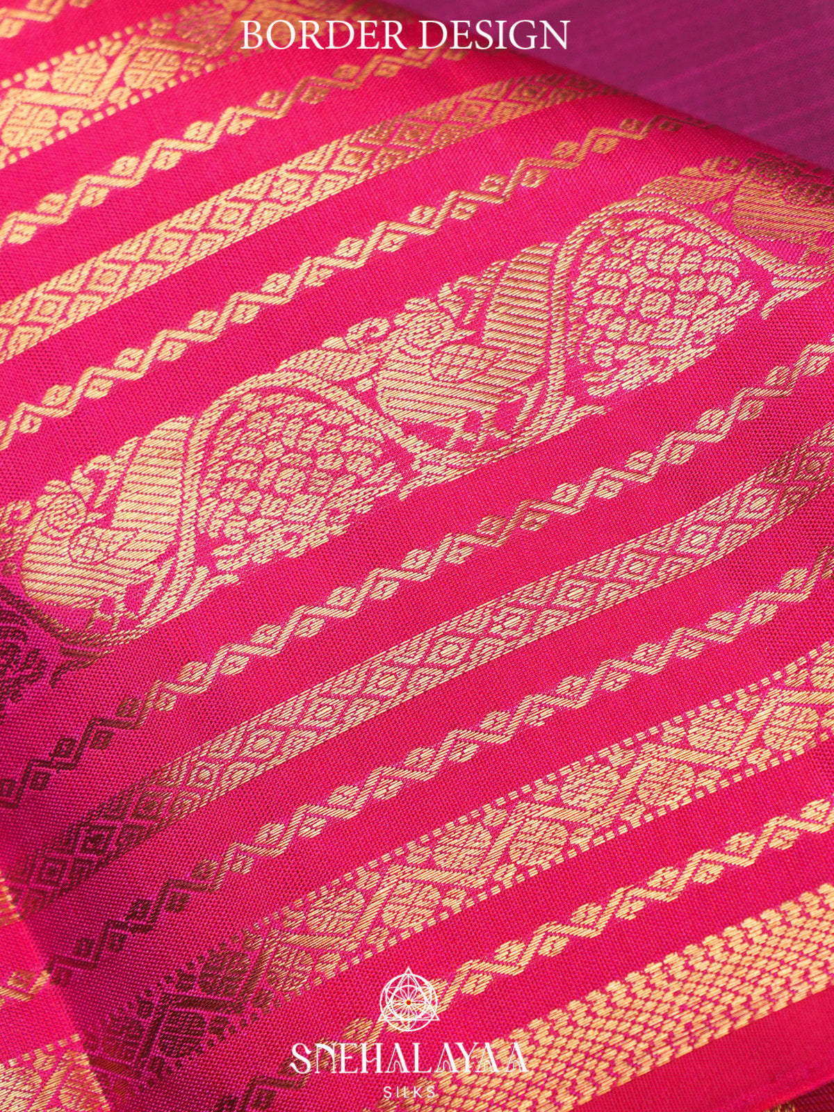 Magenta Pink Kanjivaram Silk Saree