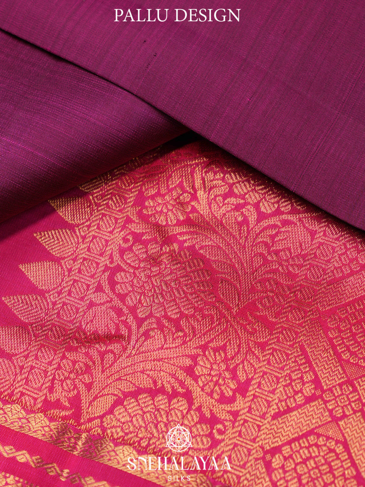 Magenta Pink Kanjivaram Silk Saree