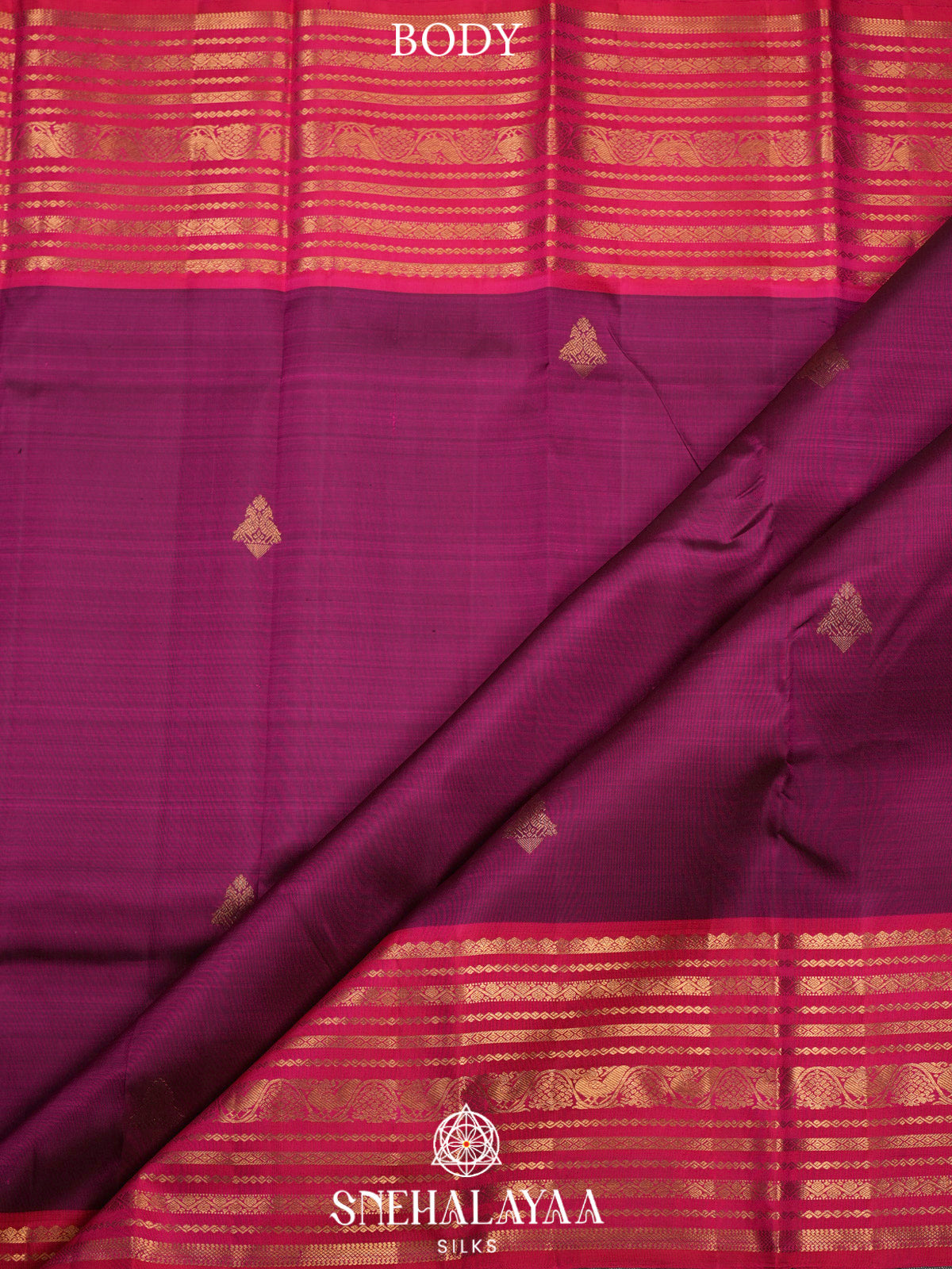 Magenta Pink Kanjivaram Silk Saree