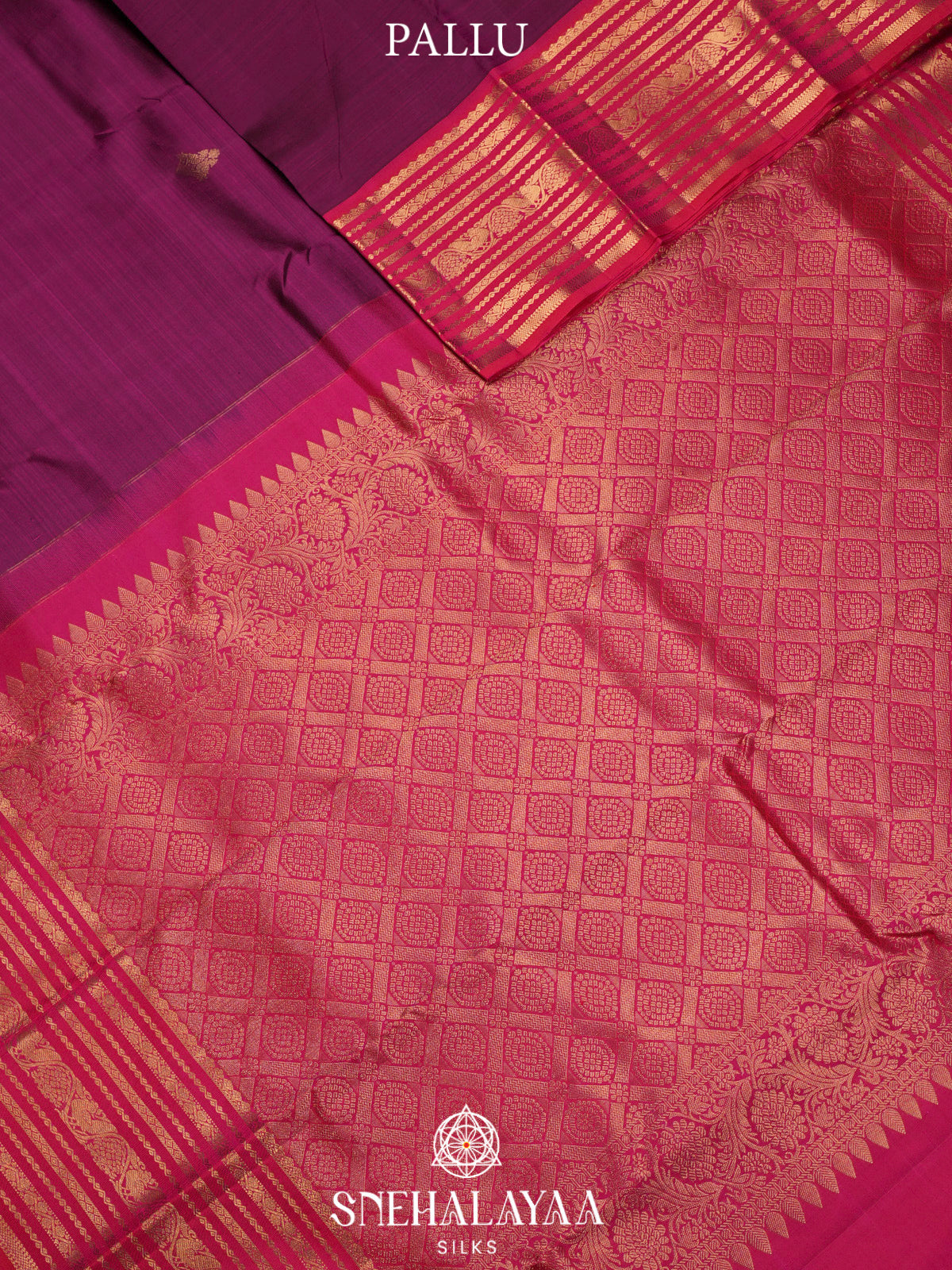 Magenta Pink Kanjivaram Silk Saree