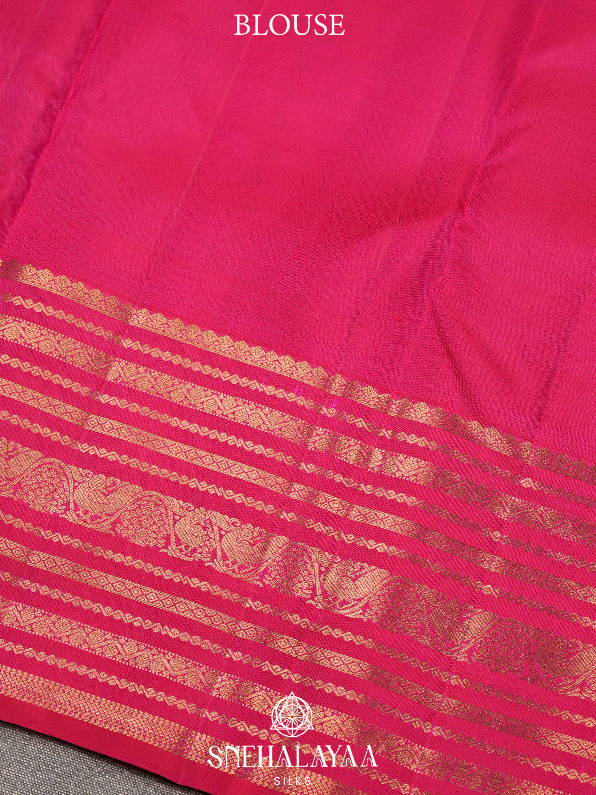 Magenta Pink Kanjivaram Silk Saree