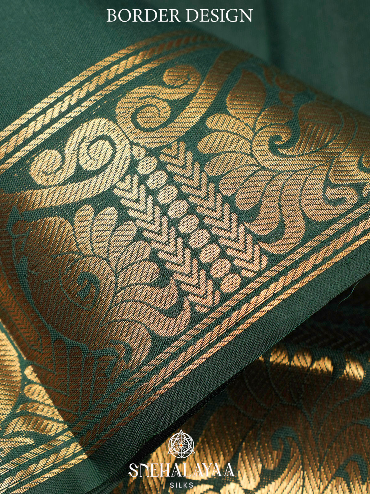 Forest Green Kanjivaram Silk Saree