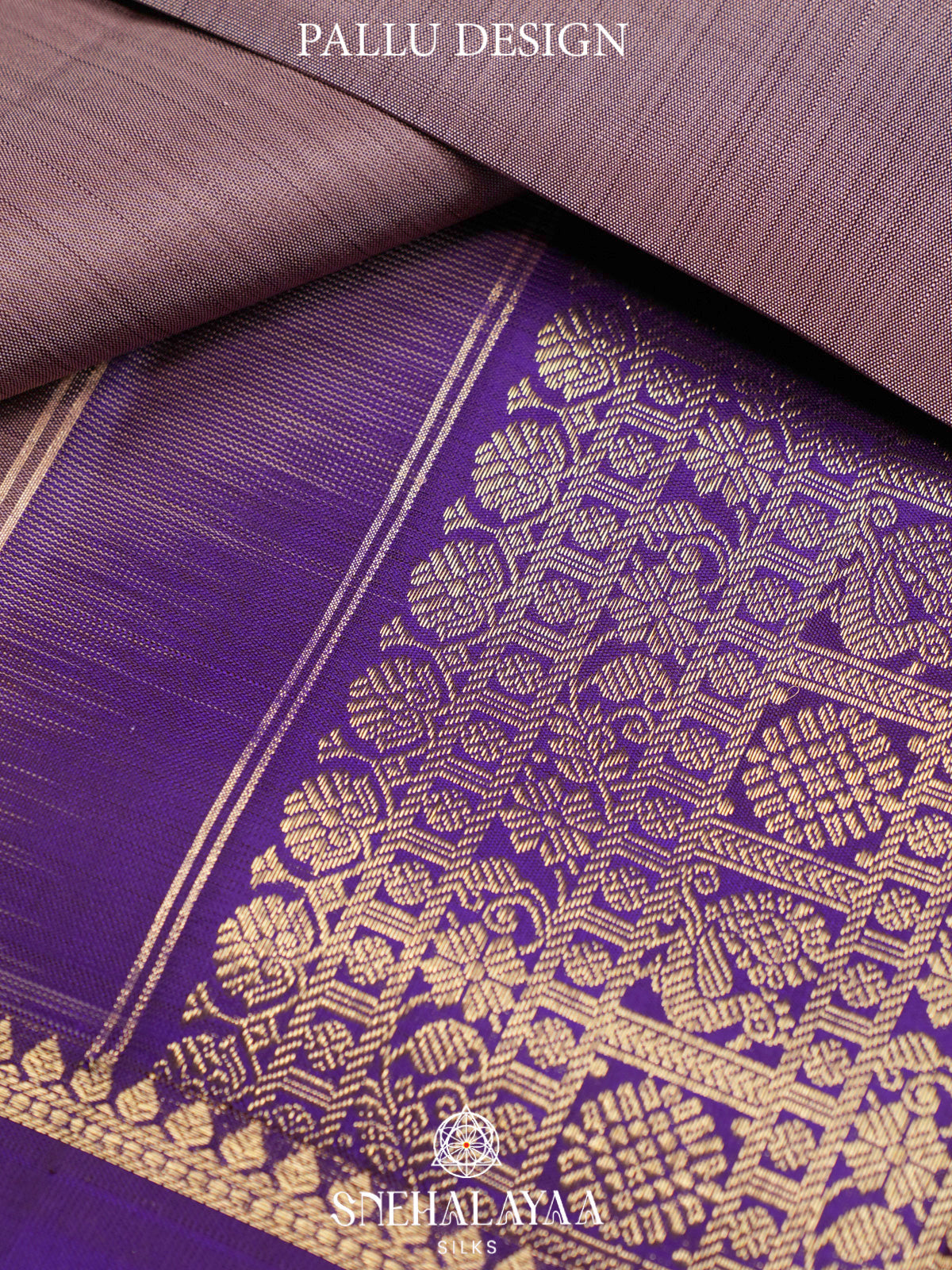 Grey Kanjivaram Silk Saree