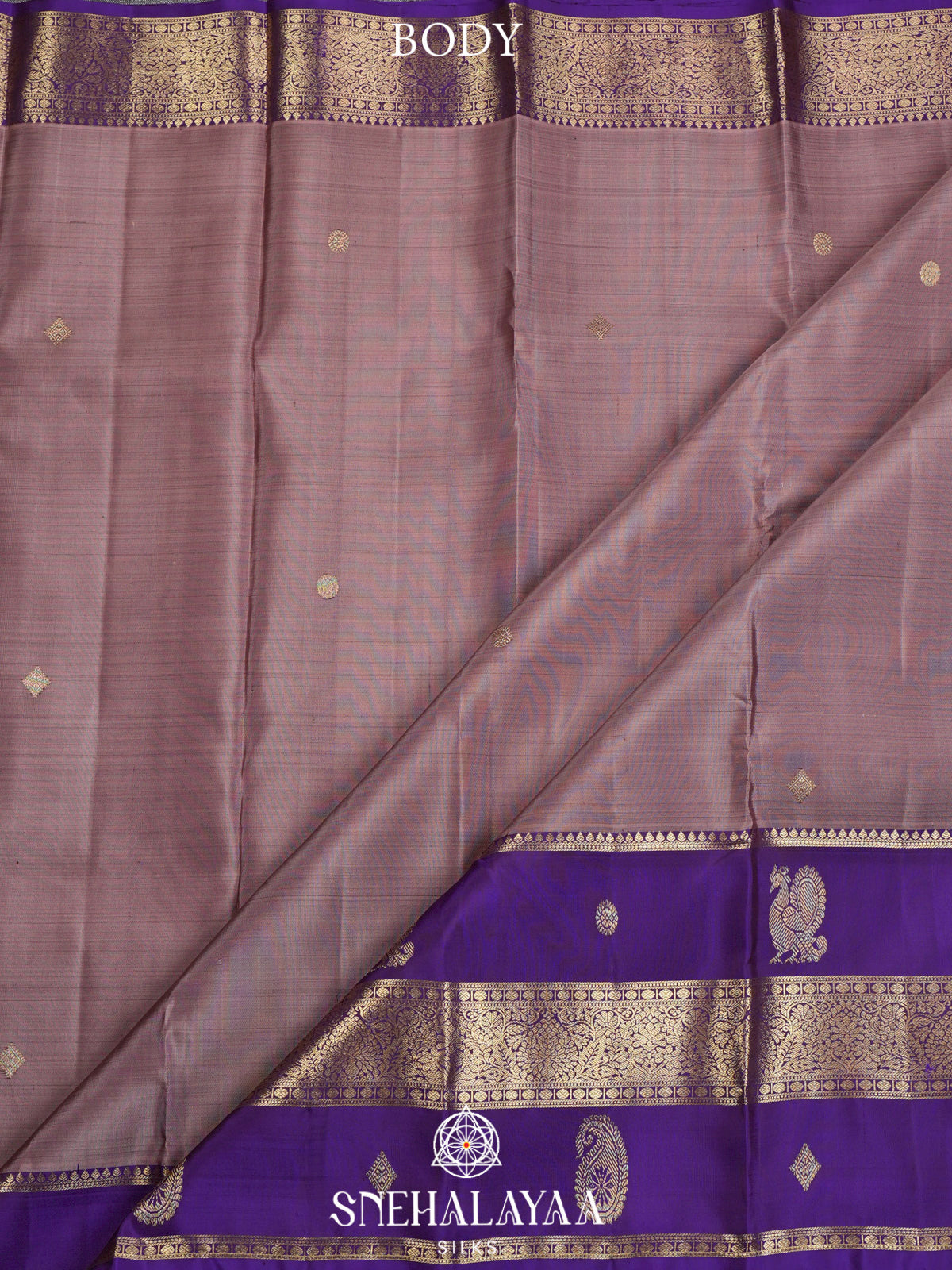Grey Kanjivaram Silk Saree