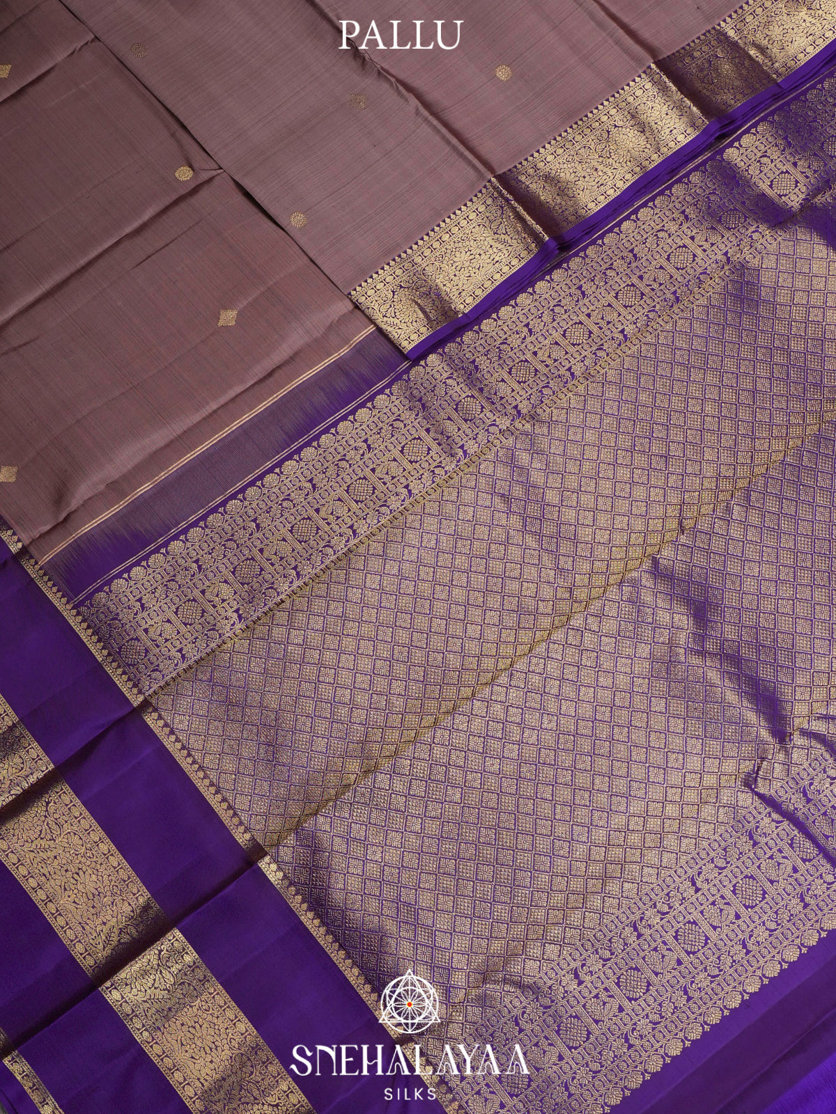 Grey Kanjivaram Silk Saree