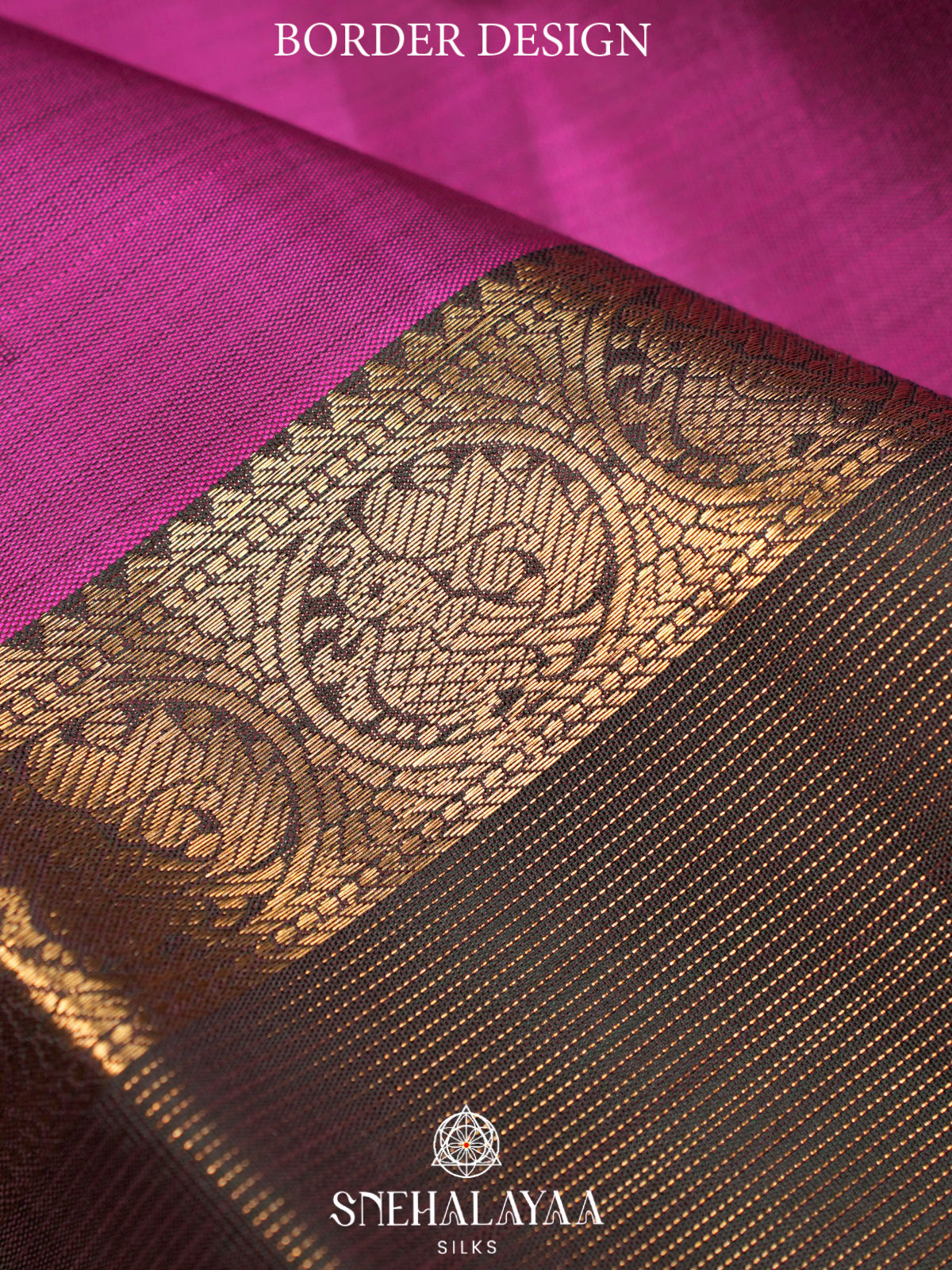 Magenta Pink Kanjivaram Silk Saree